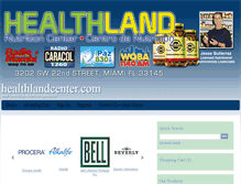 Tablet Screenshot of healthlandcenter.com